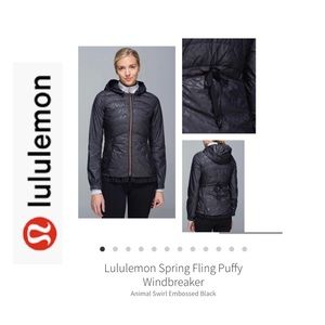 Lululemon Spring Fling Puffy Windbreaker Jacket. Sz 12